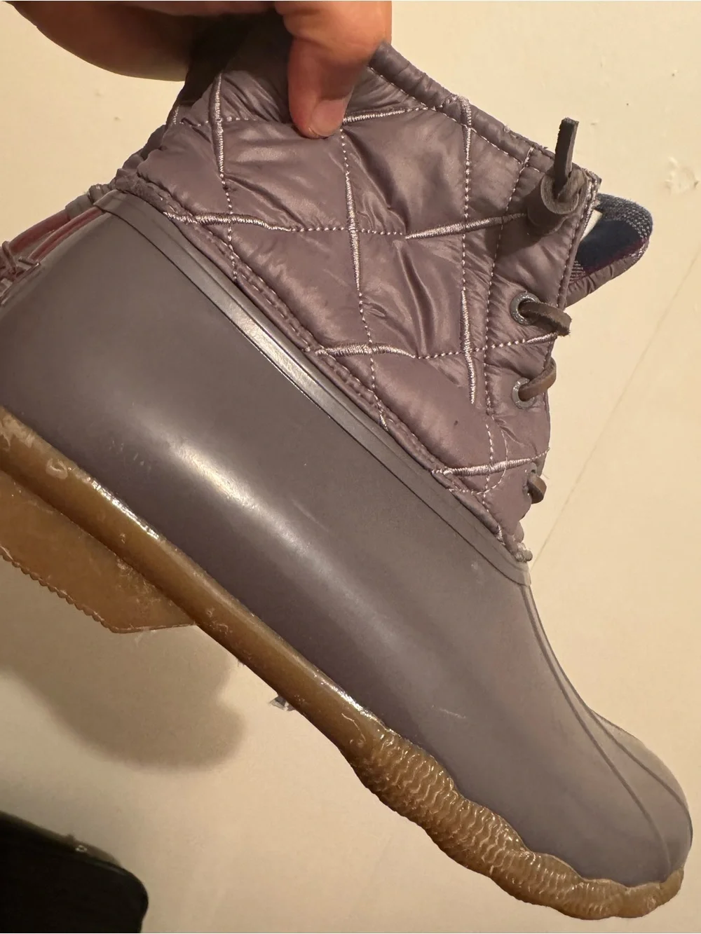 Sperry Women's Dark Gray Insulated Duck Boots